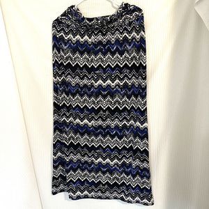 AB Studio Womens Maxi Skirt Elastic Waist Size Large